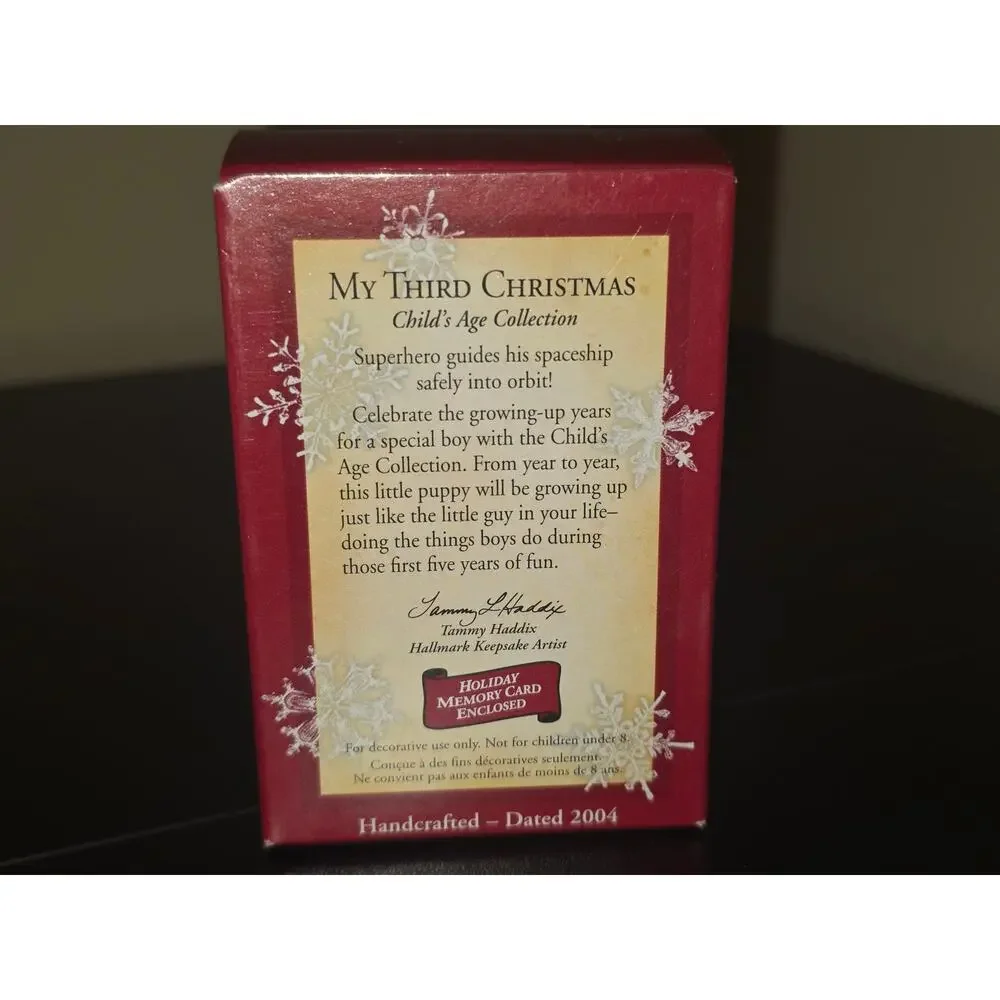 Hallmark Keepsake Ornament My Third Christmas 2004 Child's Age‎ Collection Dog